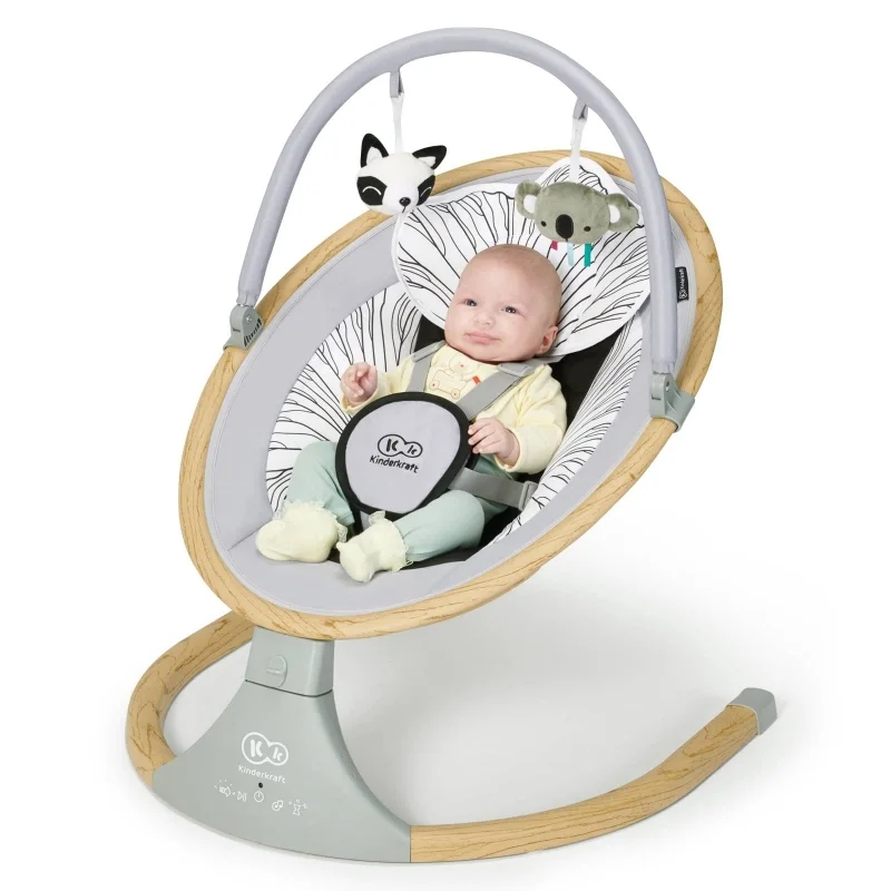 KINDERKRAFT STOLICA ZA LJULJANJE LUMI WOODEN