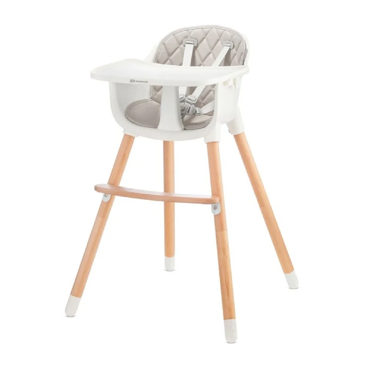 KINDERKRAFT STOLICA ZA HRANJENJE 2U1 SIENNA GREY