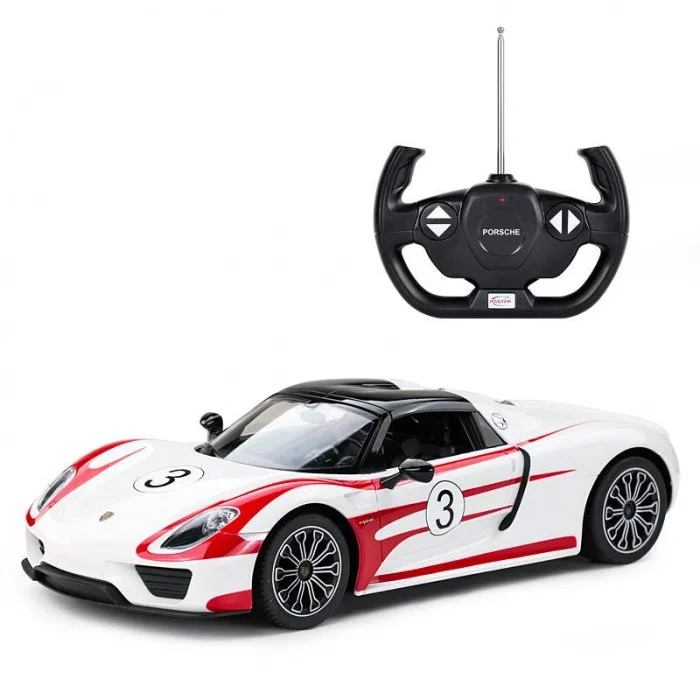 Rastar RC auto Porshe 918 Spyder 1:14 - crni, beli
