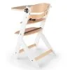 KINDERKRAFT STOLICA ZA HRANJENJE 2U1 ENOCK NATUR+WHITE