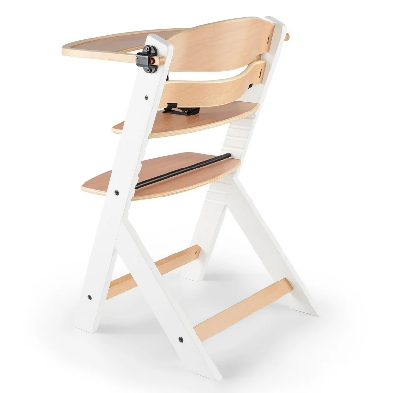 KINDERKRAFT STOLICA ZA HRANJENJE 2U1 ENOCK NATUR+WHITE
