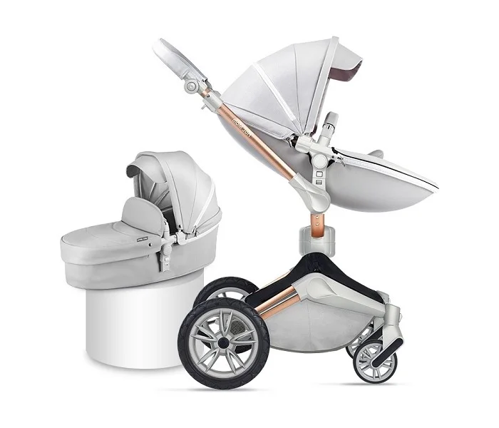 KOLICA HOT MOM GREY 2U1 (sportsko sediste+korpa)