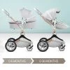 KOLICA HOT MOM GREY 2U1 (sportsko sediste+korpa)