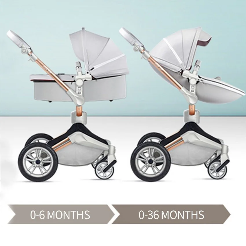 KOLICA HOT MOM GREY 2U1 (sportsko sediste+korpa)