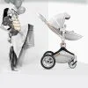 KOLICA HOT MOM GREY 2U1 (sportsko sediste+korpa)