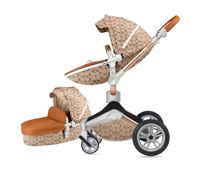 KOLICA HOT MOM LIGHT BROWN 2U1 (sportsko sediste+korpa)