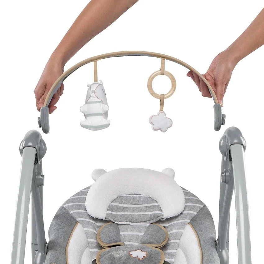 KIDS II Ingenuity Ljuljaska Boutique Collection Swing 'n Go Portable - Bella Teddy 11023