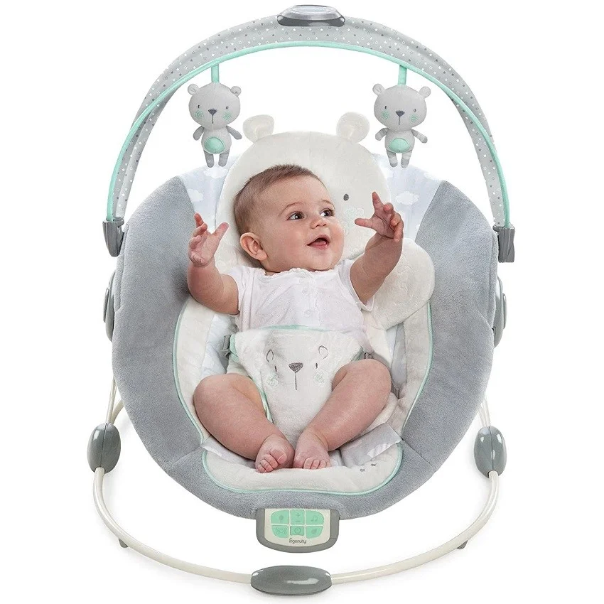 KIDS II Ingenuity Lezaljka InLighten Bouncer - Twinkle Twinkle Teddy Bear Multicolor - Cuna 60726