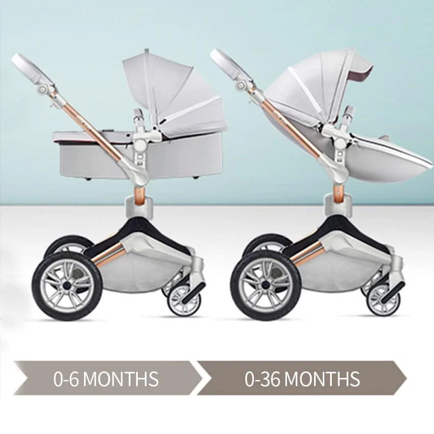 KOLICA HOT MOM BROWN/LIGHTBROWN 2U1 (sportsko sediste+korpa)
