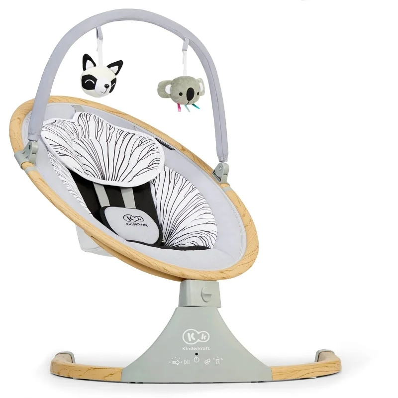 KINDERKRAFT STOLICA ZA LJULJANJE LUMI WOODEN