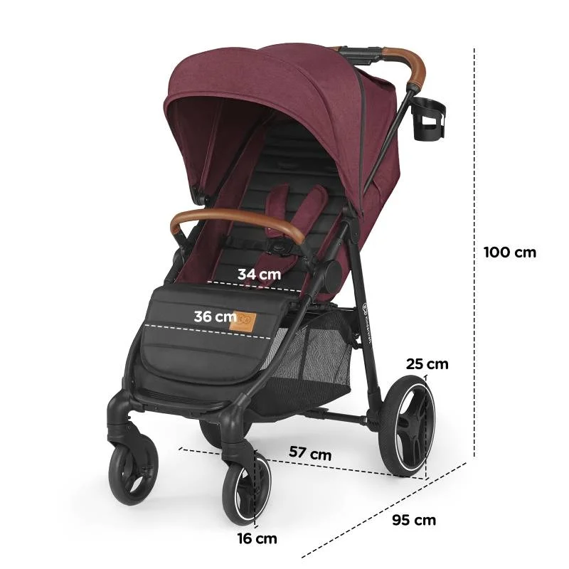 KINDERKRAFT GRANDE LX KOLICA ZA BEBE GREY
