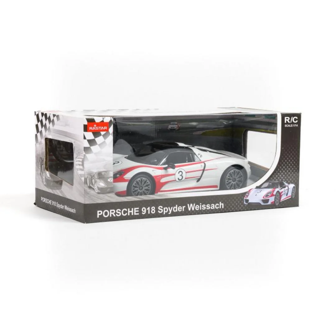 Rastar RC auto Porshe 918 Spyder 1:14 - crni, beli