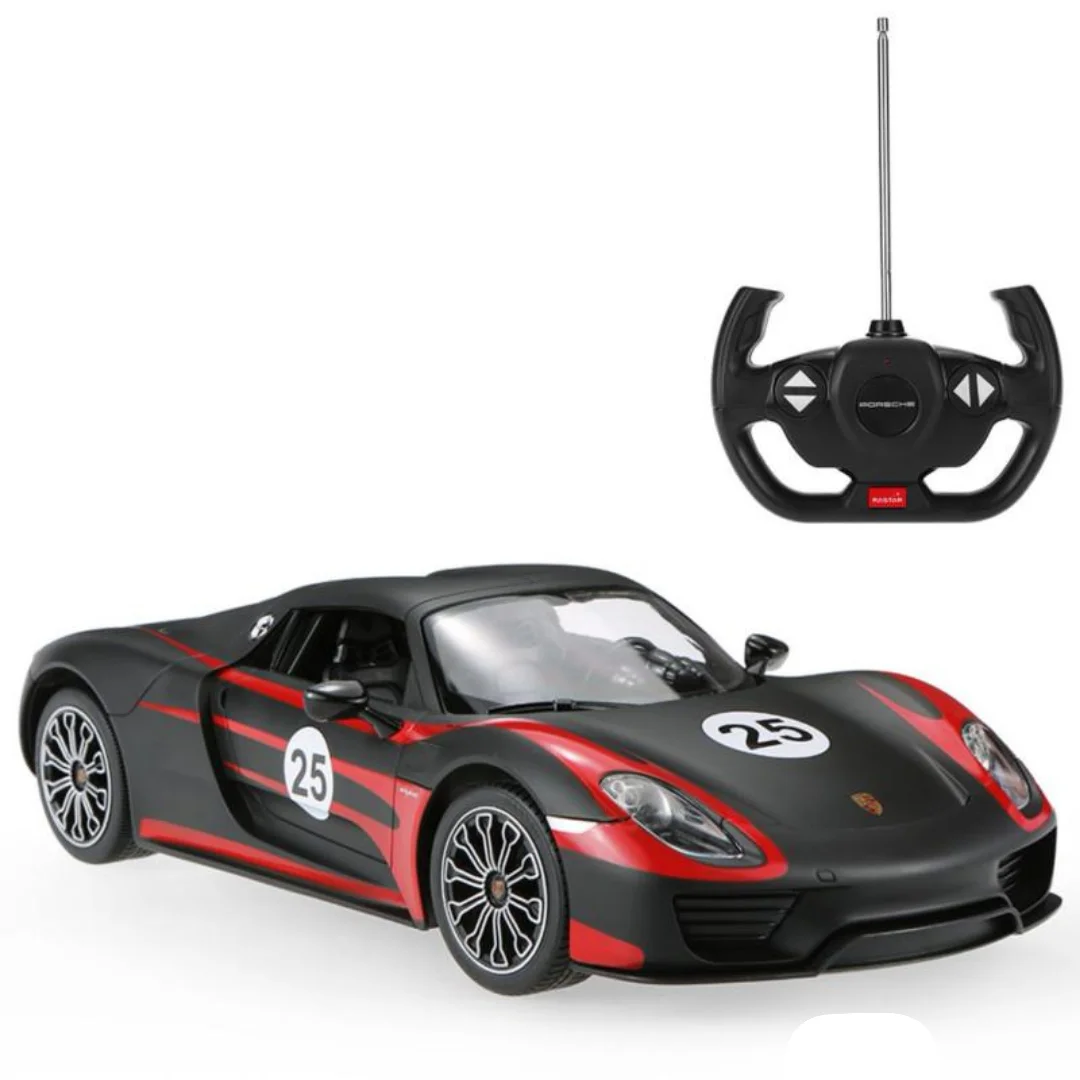 Rastar RC auto Porshe 918 Spyder 1:14 - crni, beli