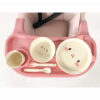 Kikka Boo set posudja od bambusa Cat pink - Thumbnail Image 3