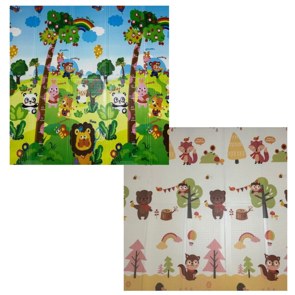 Boo sklopiva podloga za igru od pene sa dva lica 180x200x1cm WB-011/013