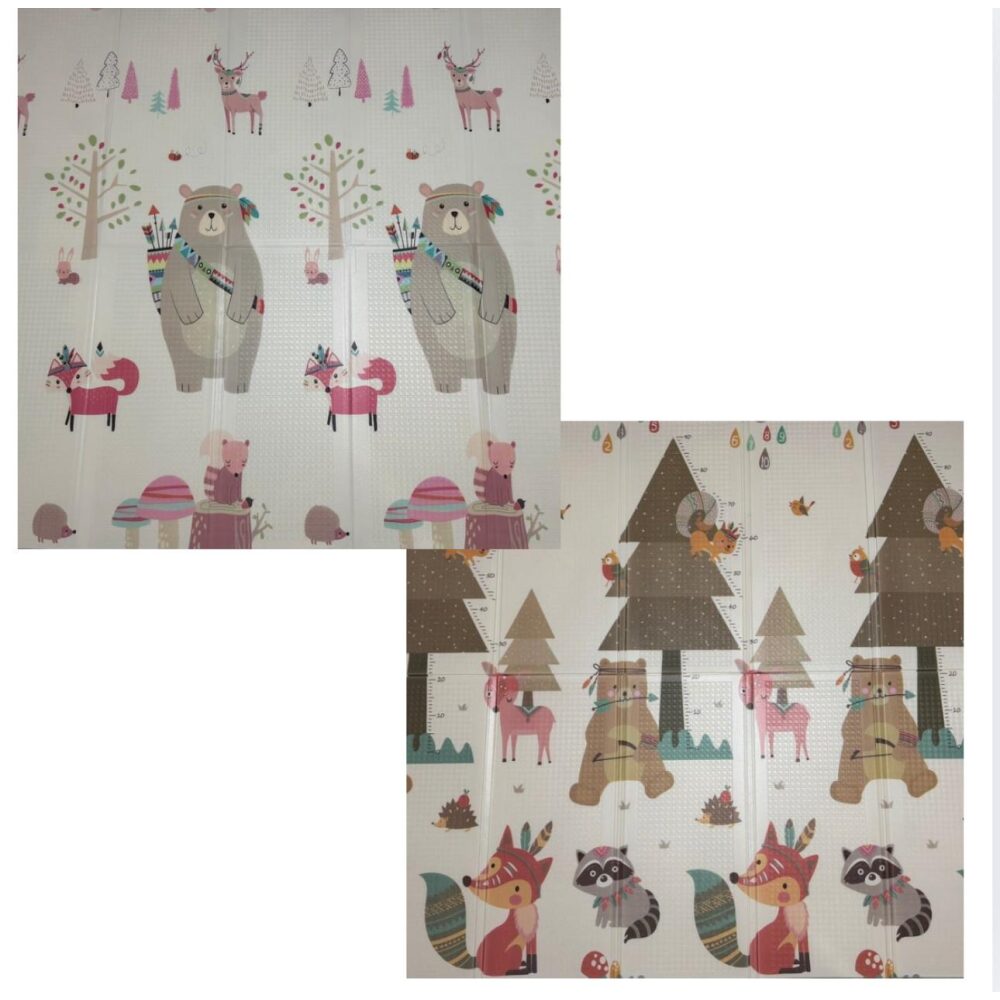 Boo sklopiva podloga za igru od pene sa dva lica 180x200x1cm WB-014/016