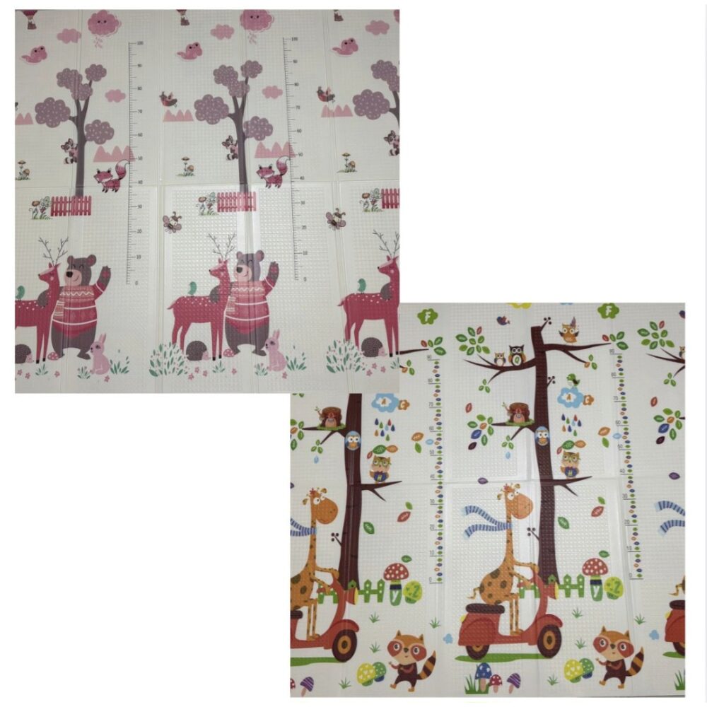 Boo sklopiva podloga za igru od pene sa dva lica 180x200x1cm WB-003/020