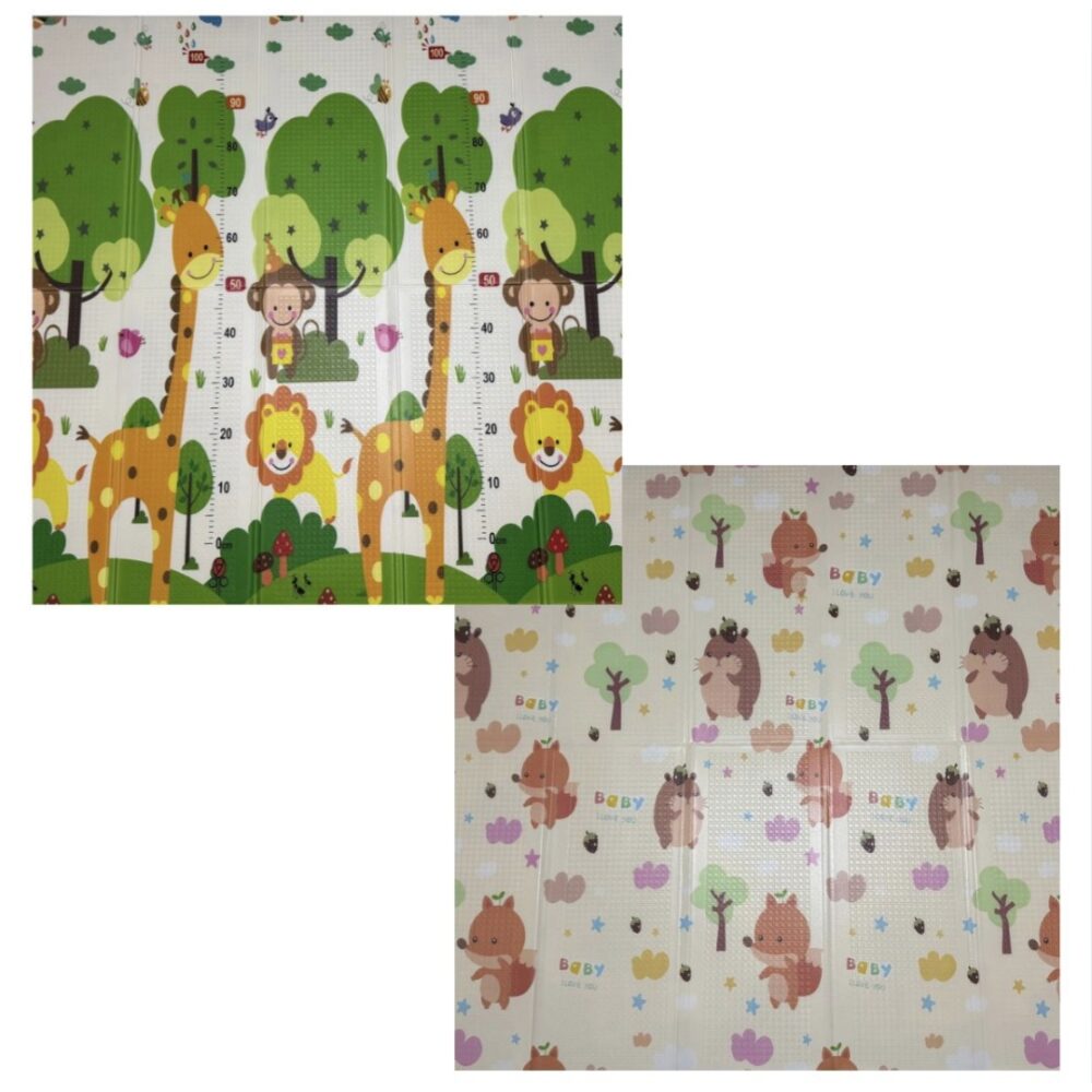 Boo sklopiva podloga za igru od pene sa dva lica 180x200x1cm WB-005/010