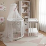 Dream okrugli krevetac za bebe 9u1 dusek gratis