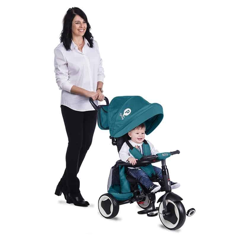 Sklopivi-tricikl-Qplay-Rito-plus-zeleno-plavi-slika-1